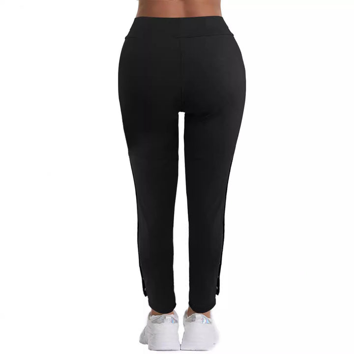 Damen High‑Waist Cargo‑Leggings mit Druckknopf‑Detail und schlankem Bein Drune