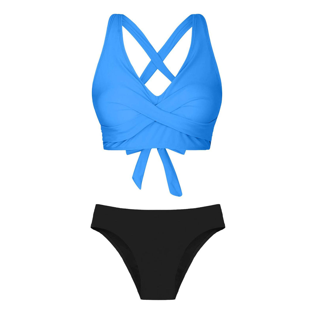 Damen Zweiteiliger Badeanzug mit floralem Design Drune