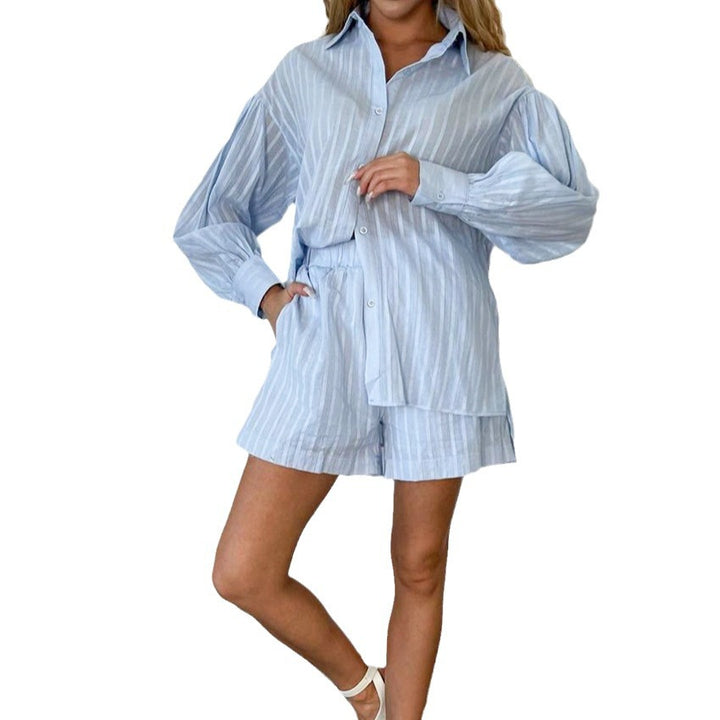 Damen lässiges Hemd und Shorts Set Drune