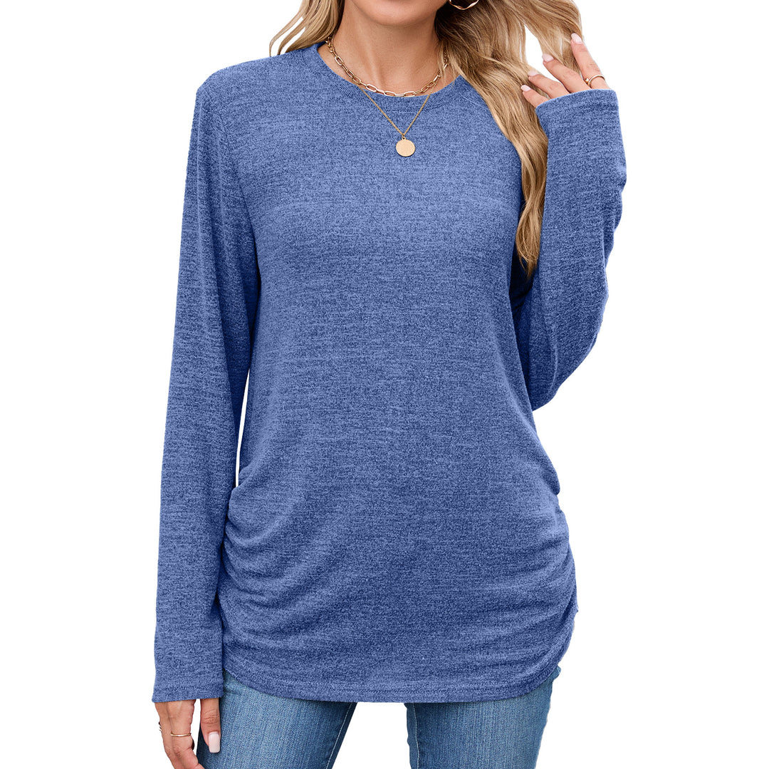 Damen Langearmshirt mit Raffung Drune