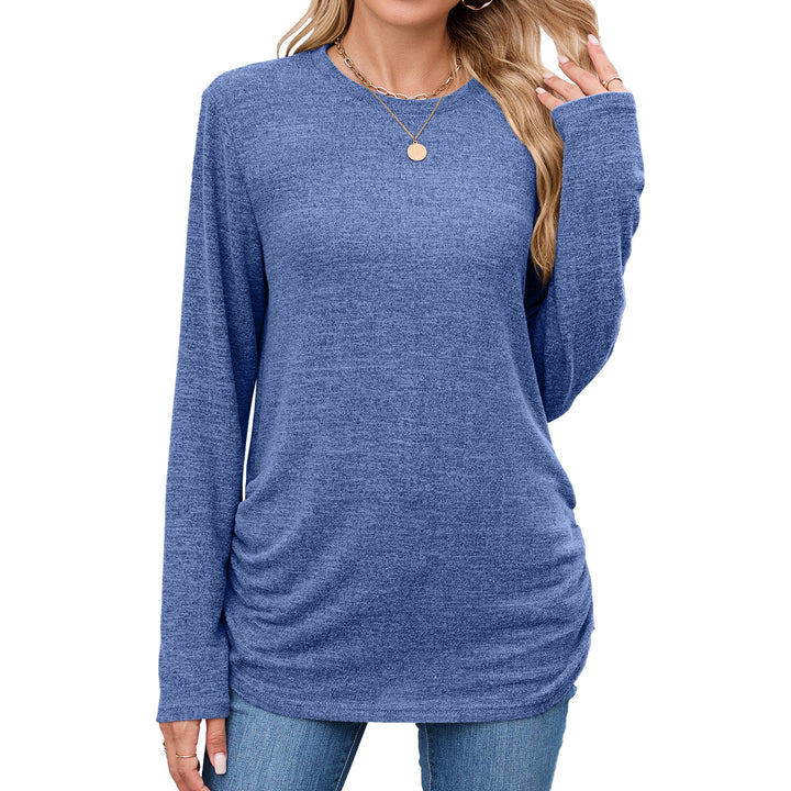 Damen Langearmshirt mit Raffung Drune
