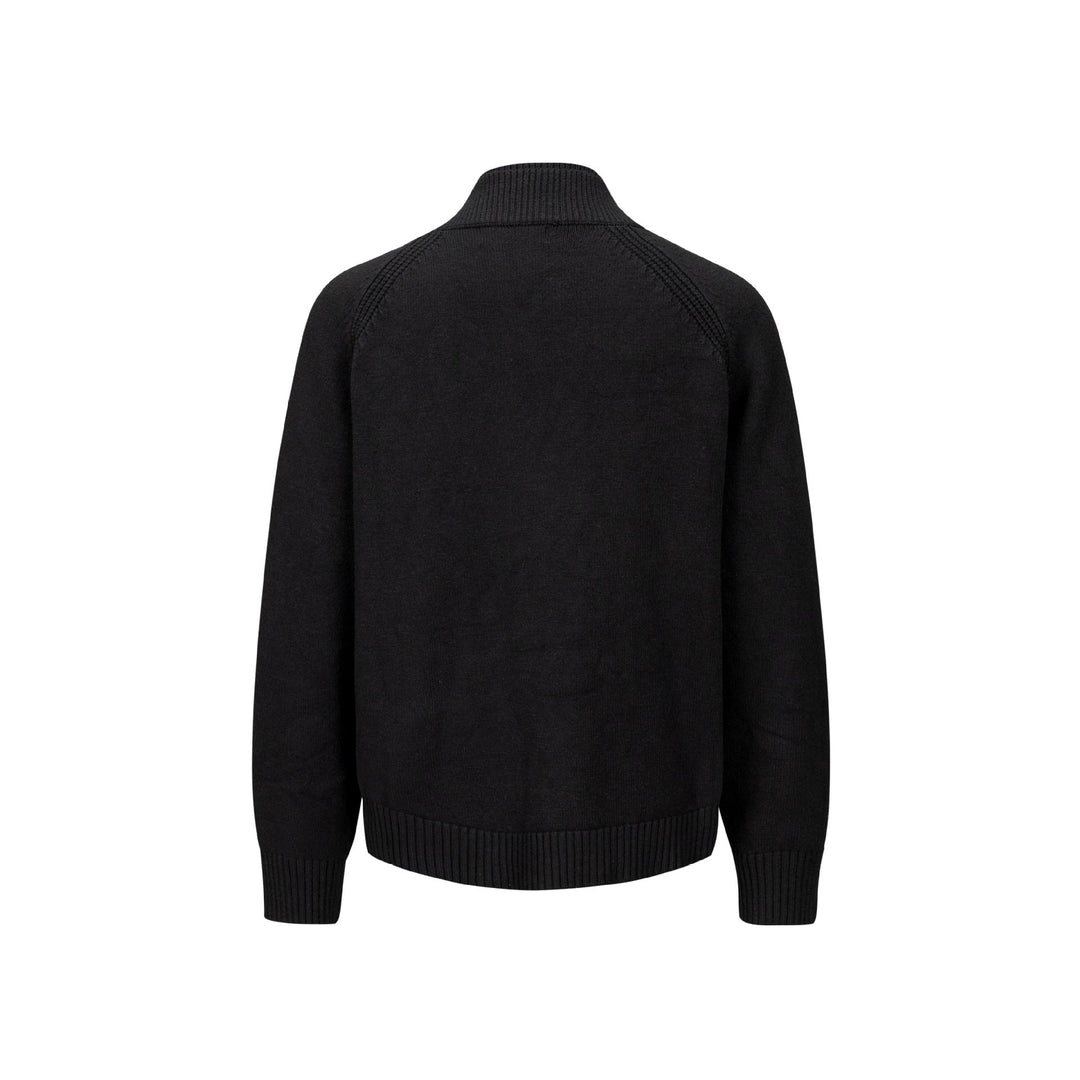Herren Grobstrick-Cardigan mit Schalkragen und Rippenbündchen Drune