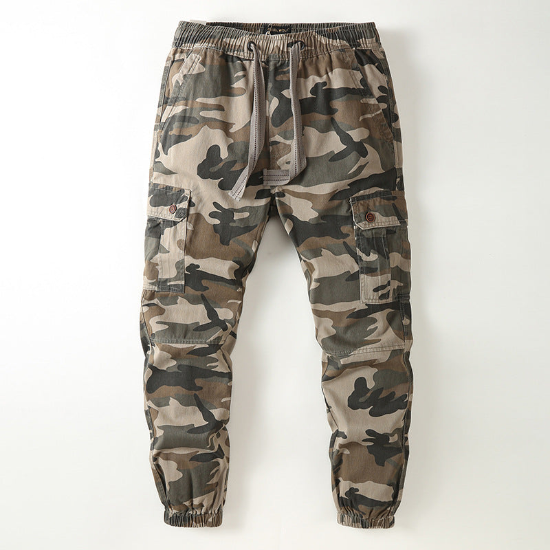 Herren Cargo-Joggerhose im Utility-Stil mit Tunnelzug, Knieverstärkung und elastischen Bündchen Drune