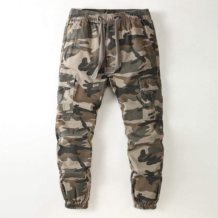 Herren Cargo-Joggerhose im Utility-Stil mit Tunnelzug, Knieverstärkung und elastischen Bündchen Drune