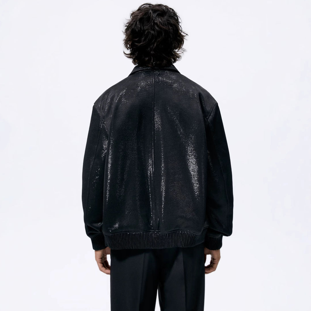 Herren Leichte Fieldjacke aus technischem Material mit aufgesetzten Pattentaschen und Stehkragen Drune
