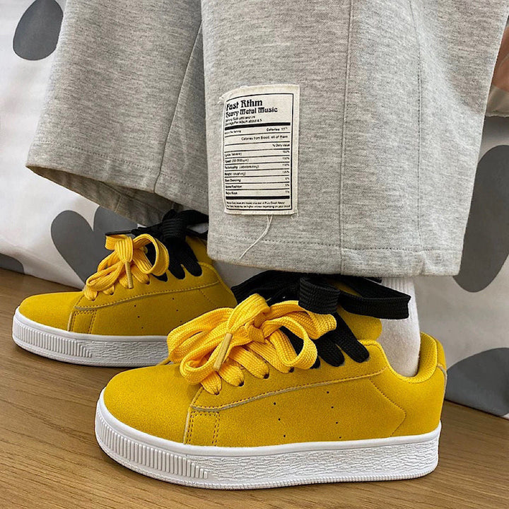 Damen Sportliche Sneakers mit Knotenschnürung und flexiblem Obermaterial Drune
