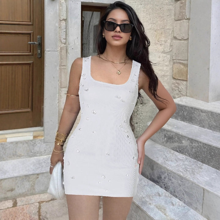 Damen Figurbetontes Abendkleid mit funkelnden Akzenten Drune