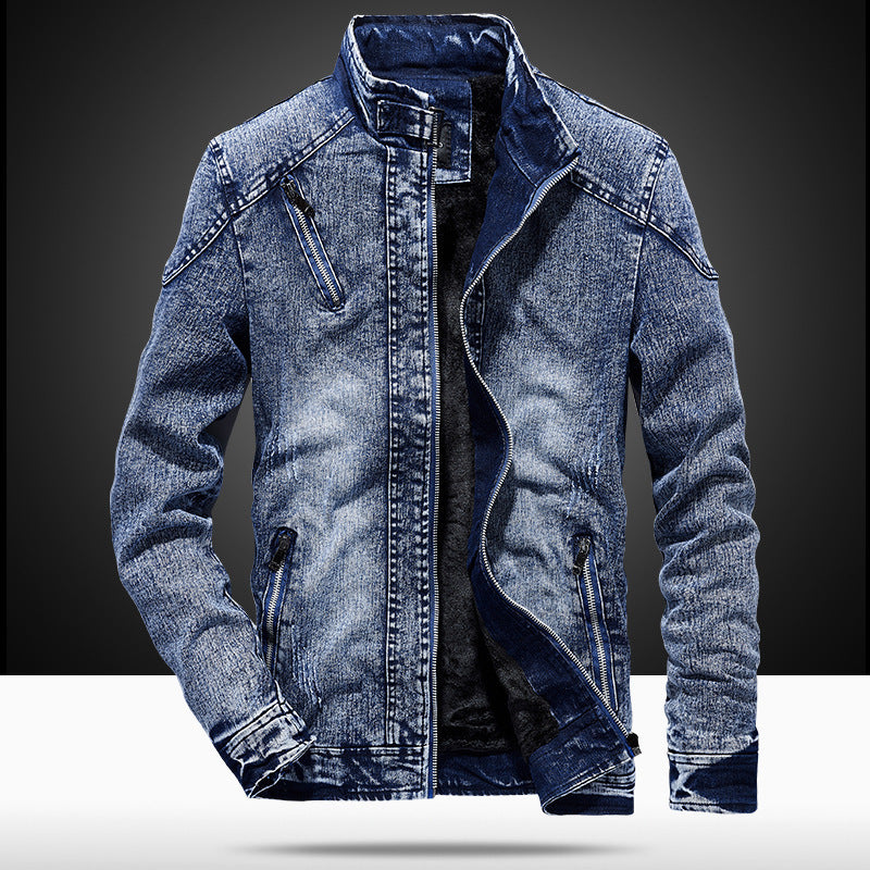 Herren Modische Denimjacke mit modischem Schnitt Drune