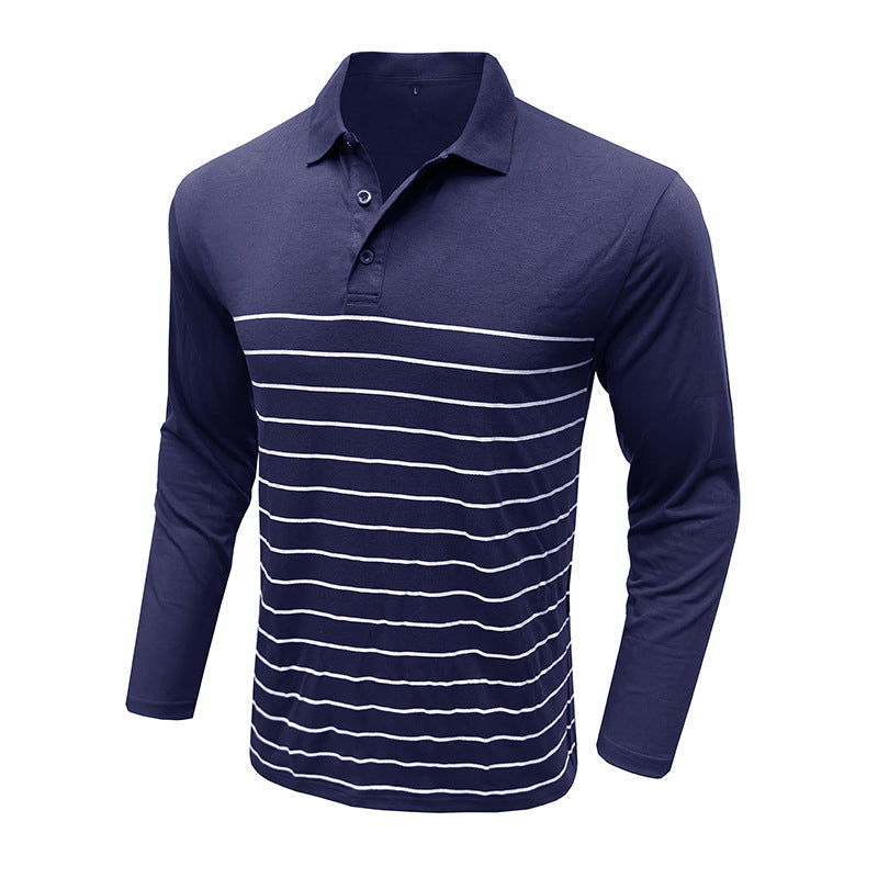 Drune | Pique Pullover Slim Passform Baumwollstrick Elegantes Streifenmuster