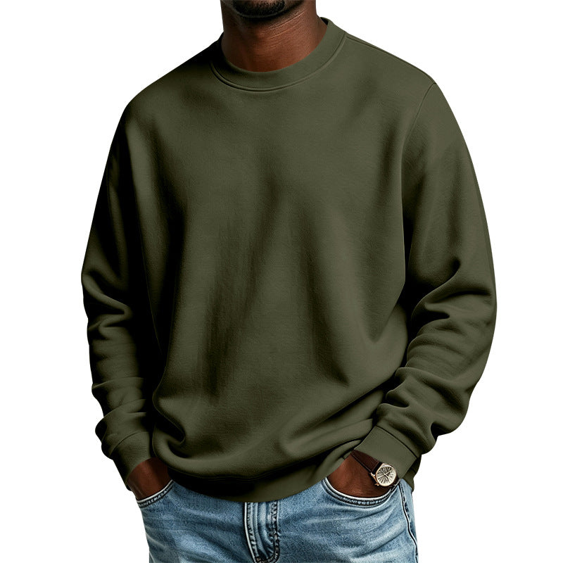 Herren Oversize-Sweatshirt mit Rundhalsausschnitt, weicher French-Terry und Rippbündchen Drune