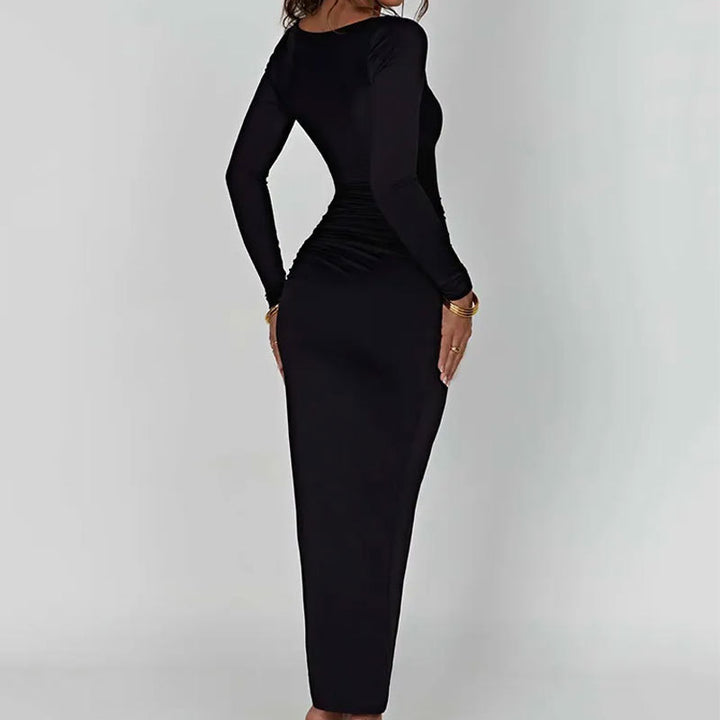 Damen Maxikleid mit Raffung und formschöner Silhouette Drune