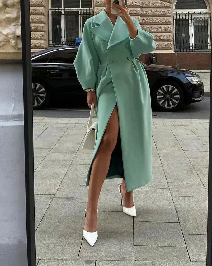 Drune | Mantel - Doppelbreasted - Übergröße Ärmel - Maßgeschneiderte Passform - Elegant & Chic