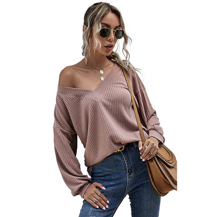 Damen Lässiges Oversized Langarmoberteil Drune