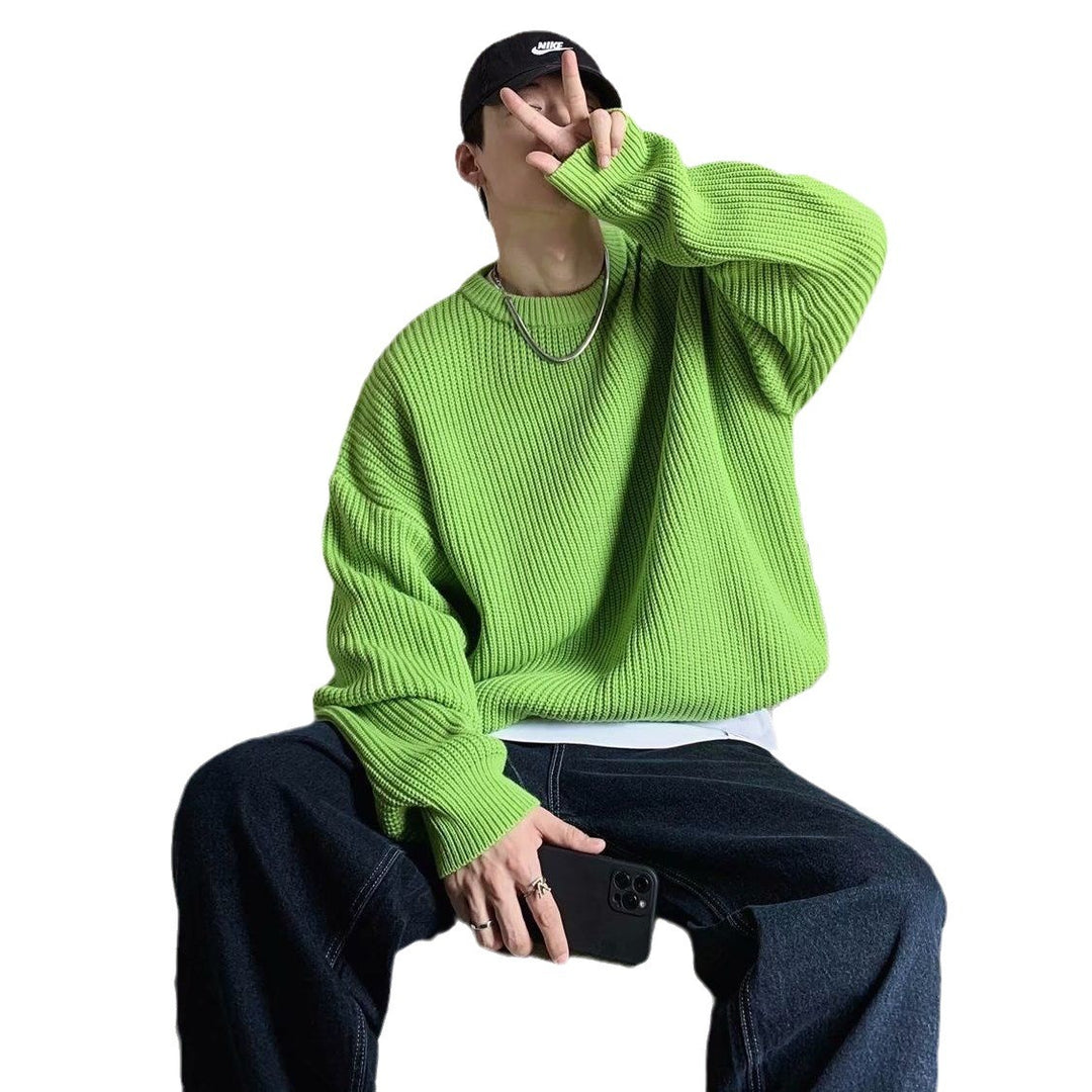 Damen Modischer Grobstrickpullover mit lässiger Passform Drune