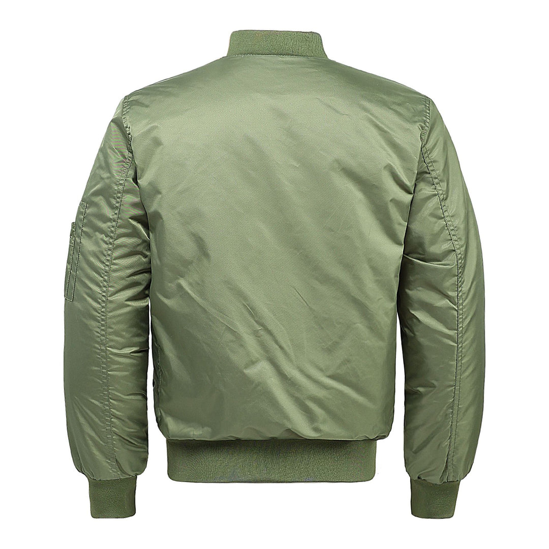 Herren  Classic Pilot Bomberjacke mit Utility-Ärmeltasche und gestepptem Futter Drune