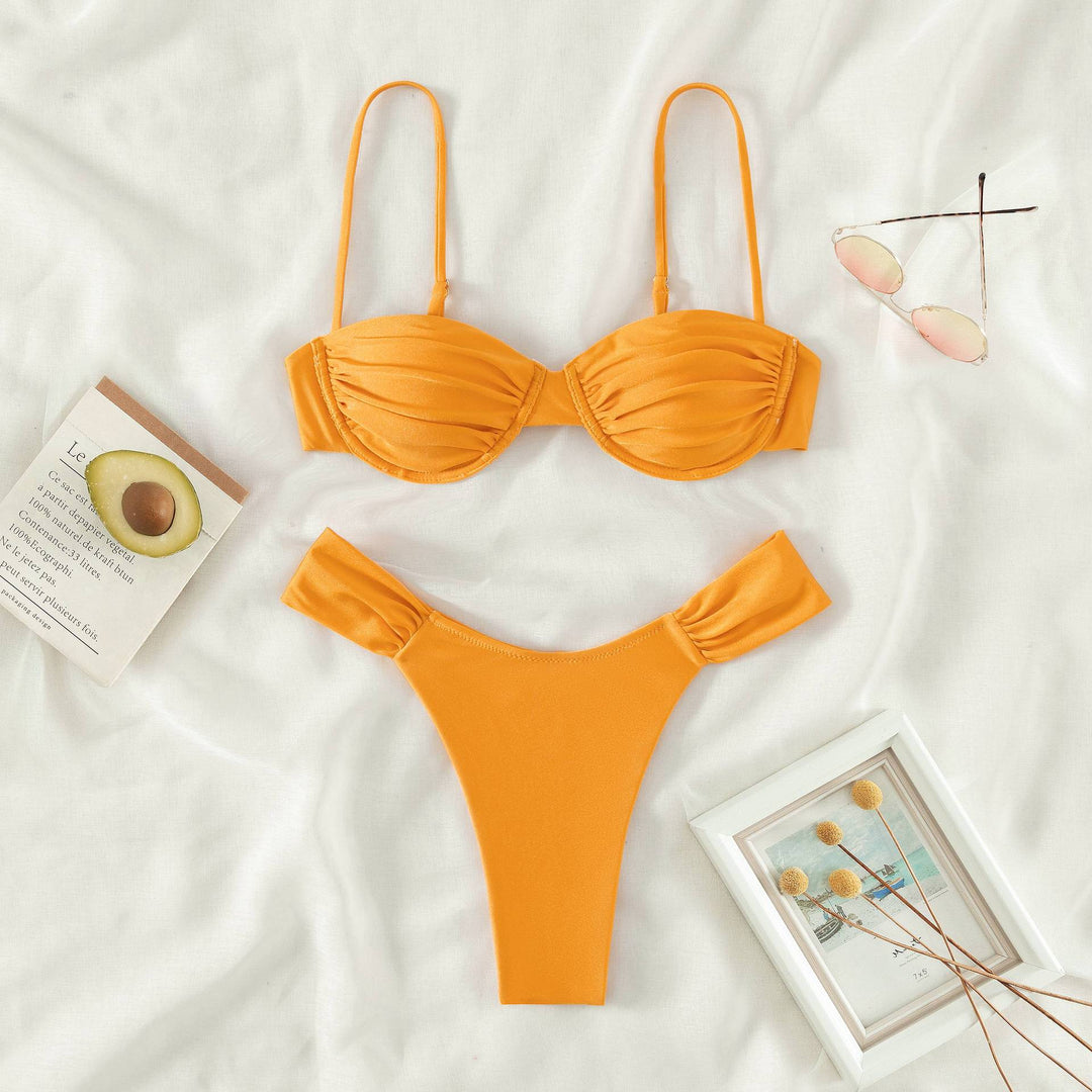 Damen Balconette Bikini mit Rüschendetails Drune