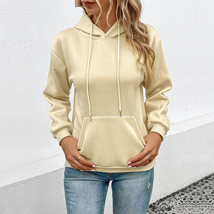 Damen Kapuzenpullover mit Kängurutasche und entspannter Oversize-Passform Drune