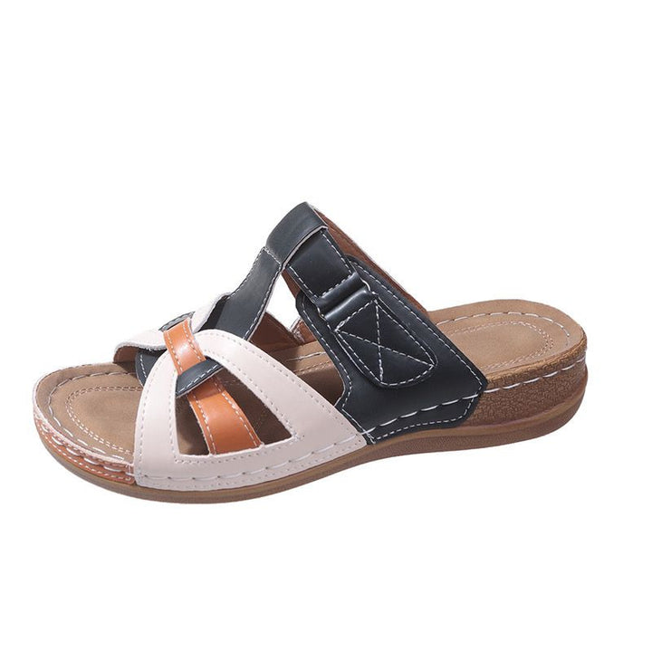 Damen Relax-Sandalen mit ergonomischem Fußbett und verstellbaren Riemen Drune