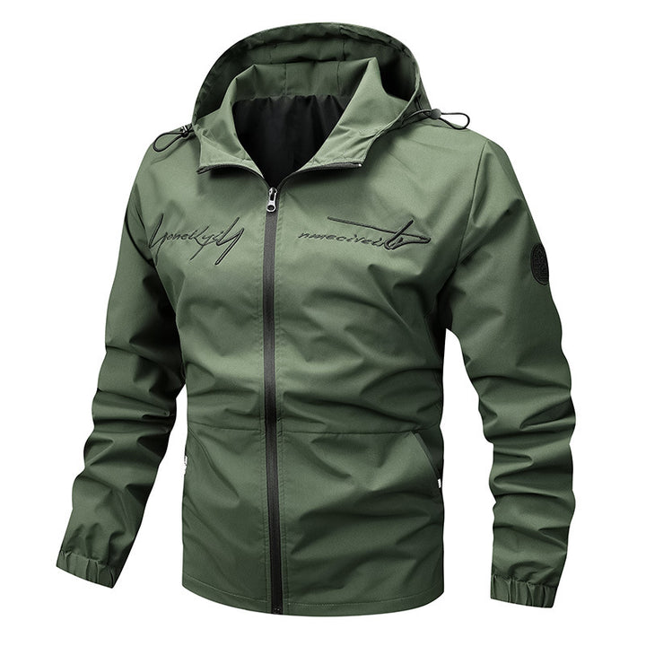 Herren wetterfeste Leichtjacke mit innovativem Kapuzensystem Drune