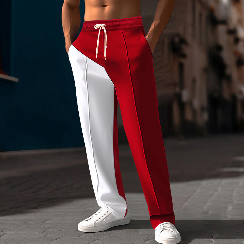 Herren nan sportliche Jogginghose mit asymmetrischem Schnitt und elastischem Bund Drune
