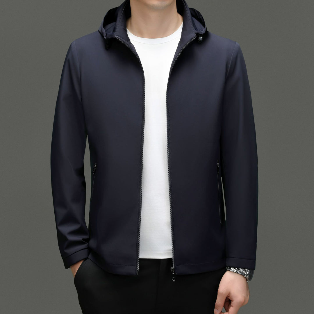 Herren Funktionsjacke mit atmungsaktiven Eigenschaften und praktischem Kapuzendesign Drune