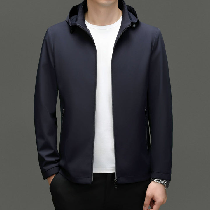 Herren Funktionsjacke mit atmungsaktiven Eigenschaften und praktischem Kapuzendesign Drune