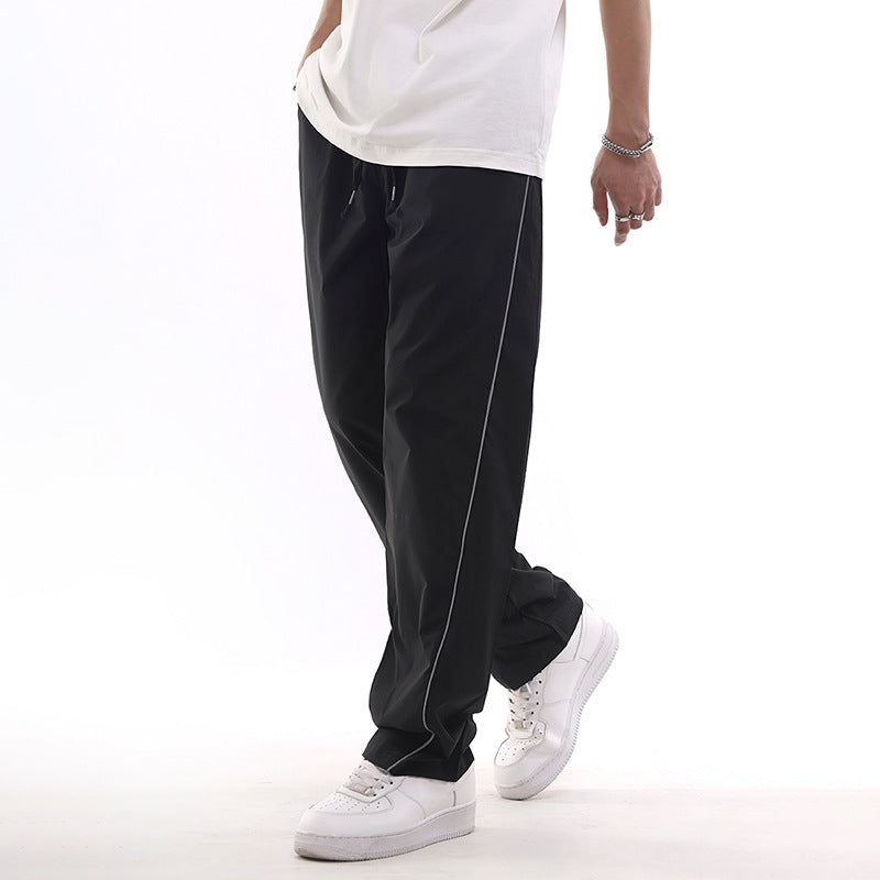 Herren Sportliche Freizeithose mit verstellbarem Bund und seitlichen Taschen Drune