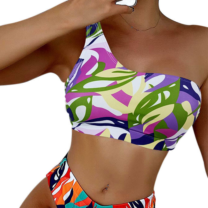 Damen asymmetrisches Bikini-Oberteil Drune