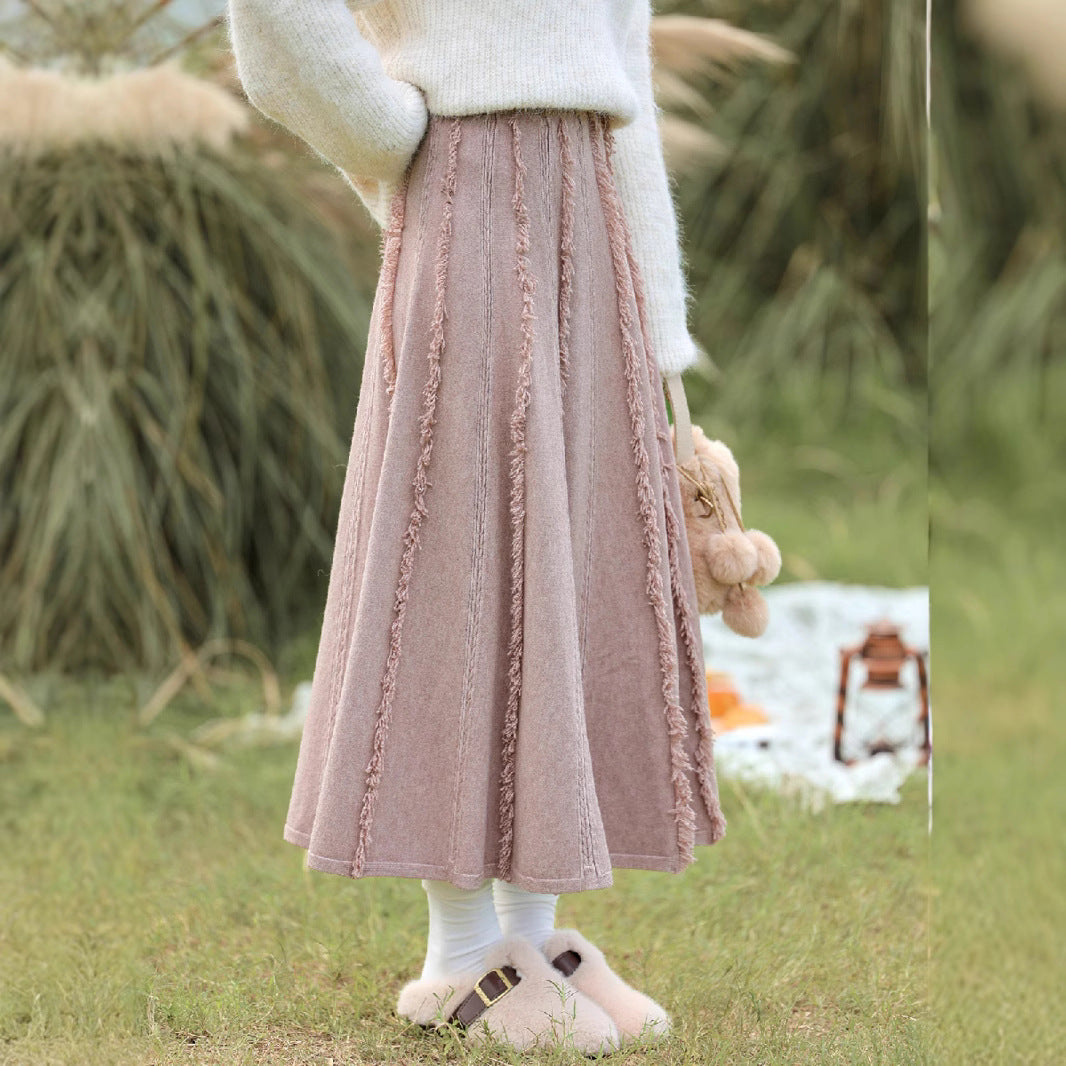 Damen Eleganter und fließender Maxirock Drune