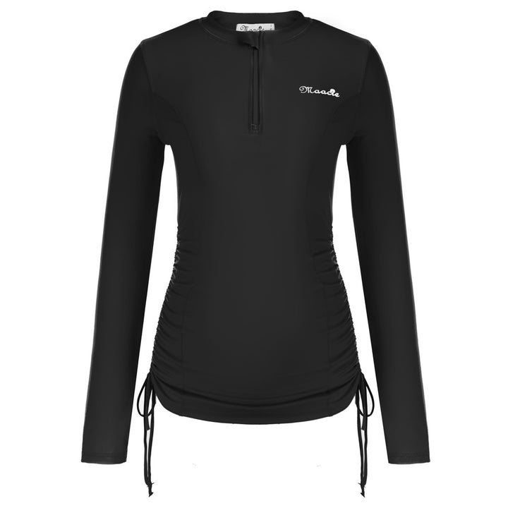 Damen Langarm Rashguard mit Kordelzug und UV-Schutz Drune