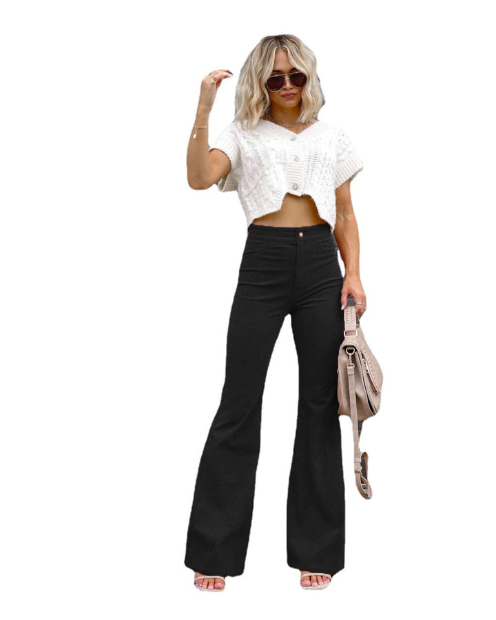 Damen Flared Jeans mit hohem Bund und figurformendem Schnitt Drune