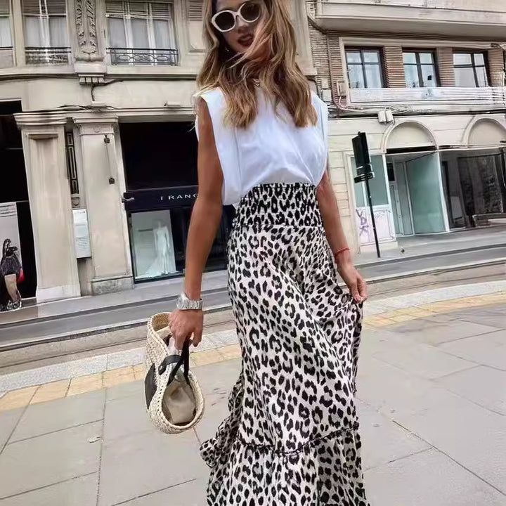 Damen Elegante Maxi Rock Drune