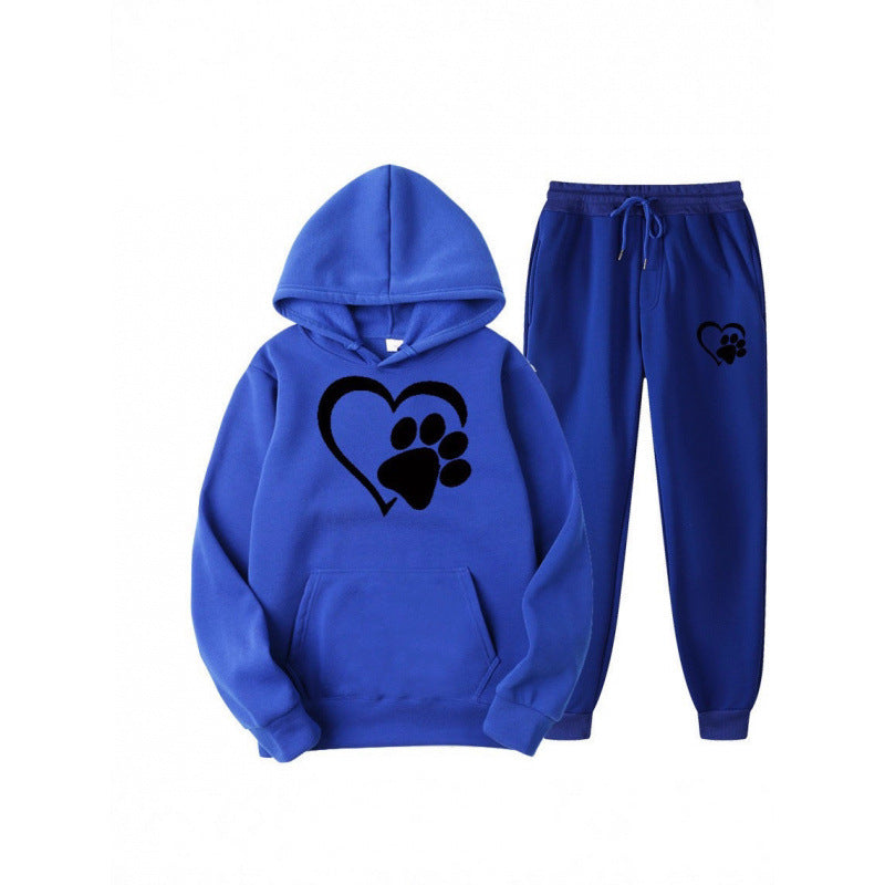 Damen Kuscheliger Hoodie und Jogginghose Set Drune