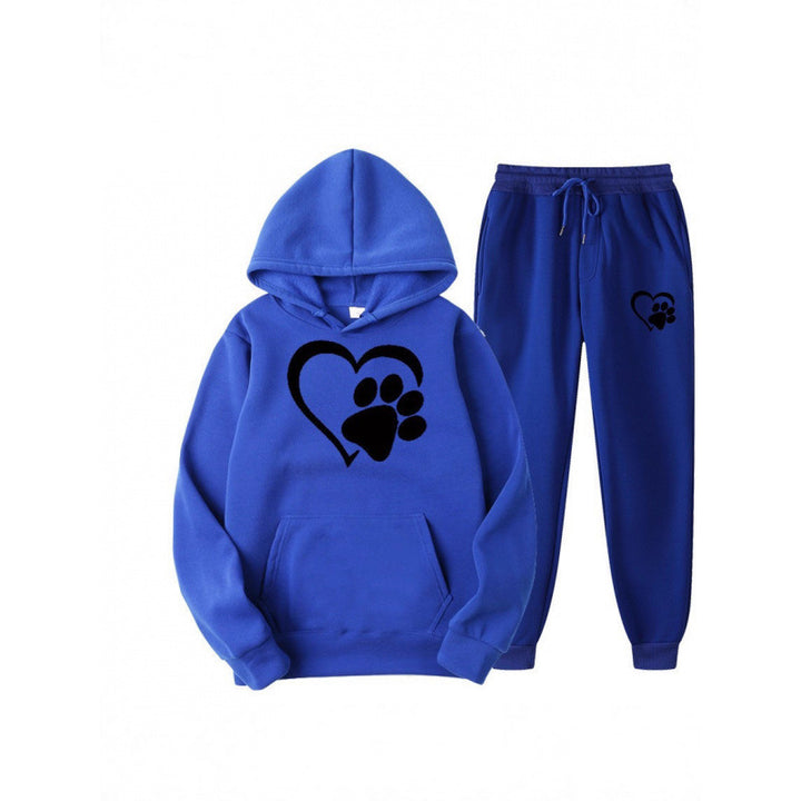 Damen Kuscheliger Hoodie und Jogginghose Set Drune