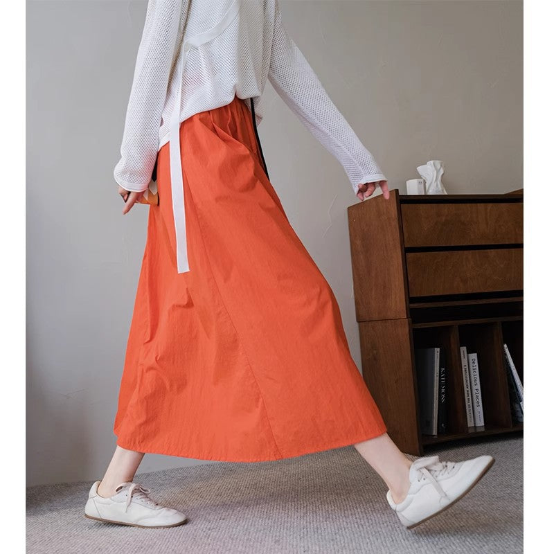 Damen Elegante und lässige Maxiskirt Drune
