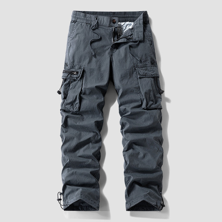 Herren Robuste Cargo‑Hose im Tactical‑Utility‑Stil mit elastischem Bund und Multifachtaschen Drune