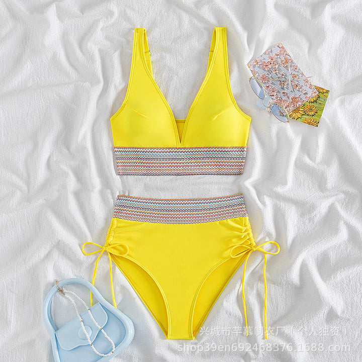 Damen Hochgeschnittener Sportbikini Drune