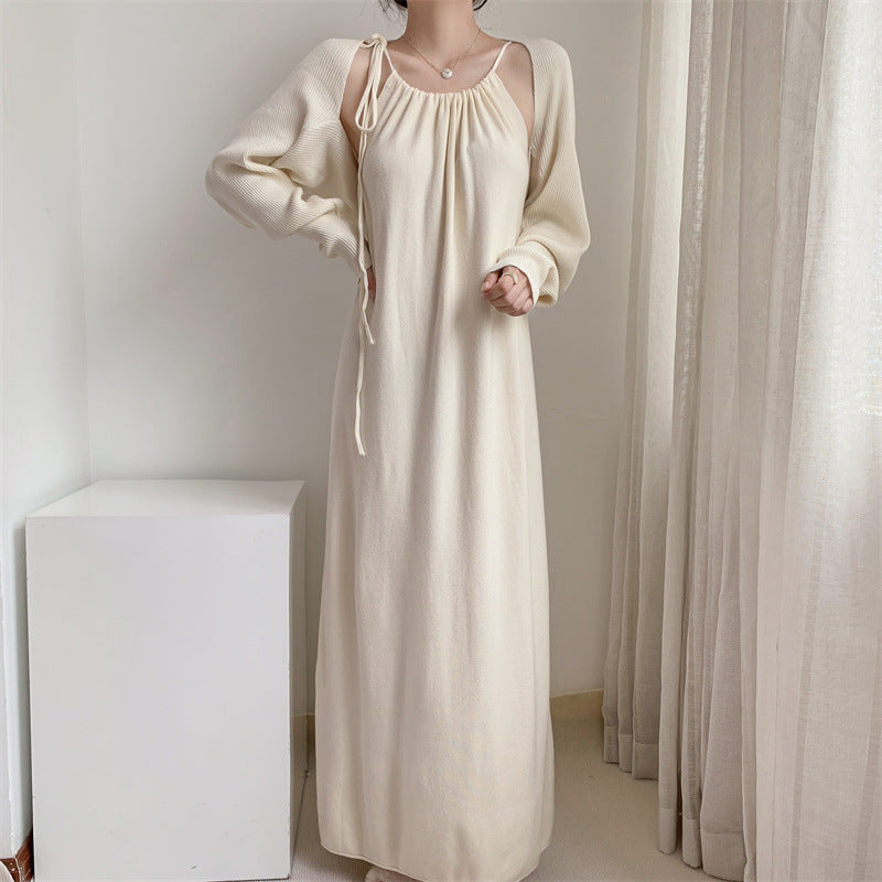 Damen Maxikleid mit verstellbaren Trägern und elegantem Schnitt Drune
