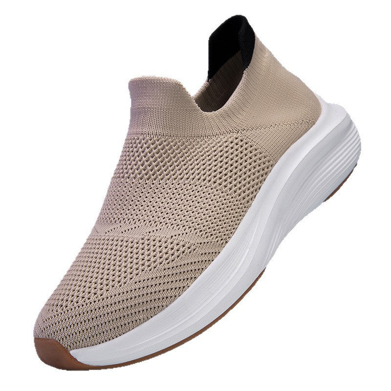 Unisex Atmungsaktiver Strick-Slip-On Sneaker mit Memory-Schaum-Zwischensohle Drune