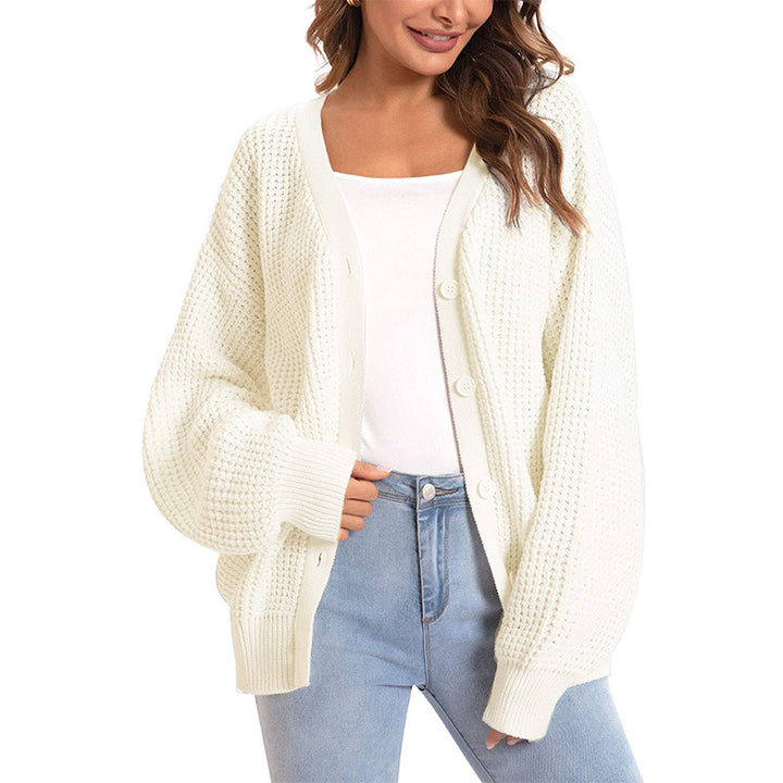 Damen Grober Strickcardigan mit offenem Design und lässigem Schnitt Drune
