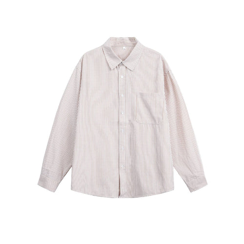 Unisex Leichtes Oversize-Hemd im Boxy-Relaxed‑Schnitt mit Kentkragen und Brusttasche Drune