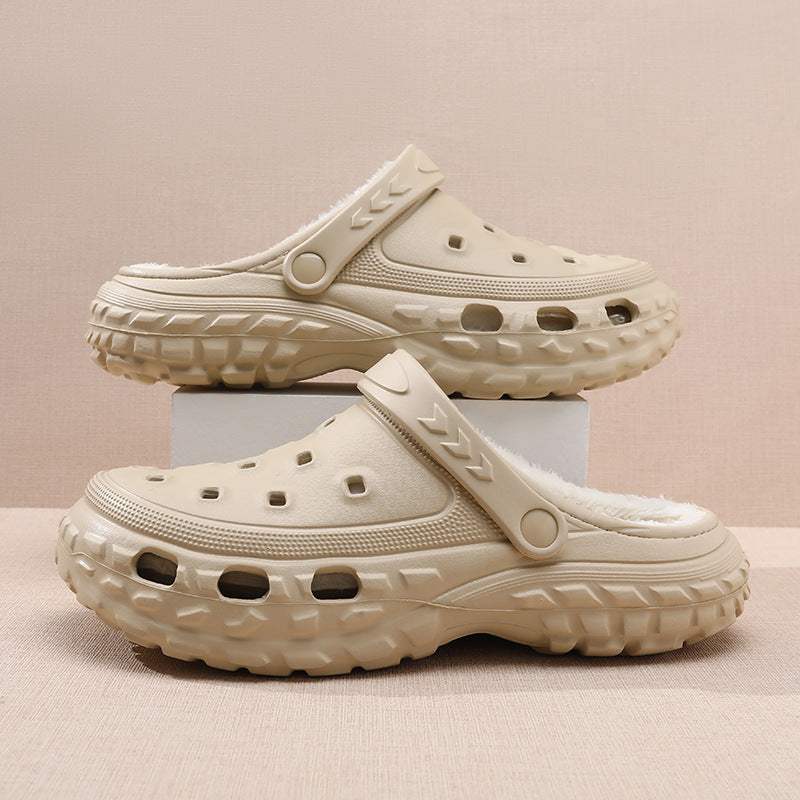 Bequeme Clogs zum Hineinschlüpfen mit Fleece-Futter Drune