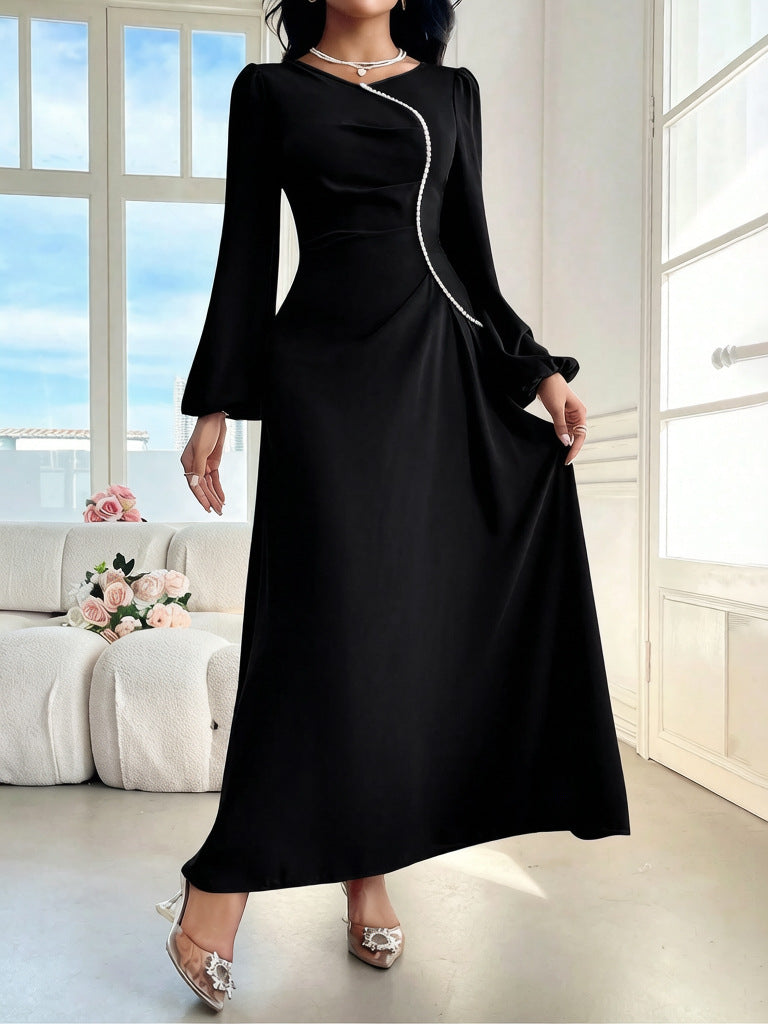 Damen Elegantes Maxikleid mit besonderem Ausschnitt Drune