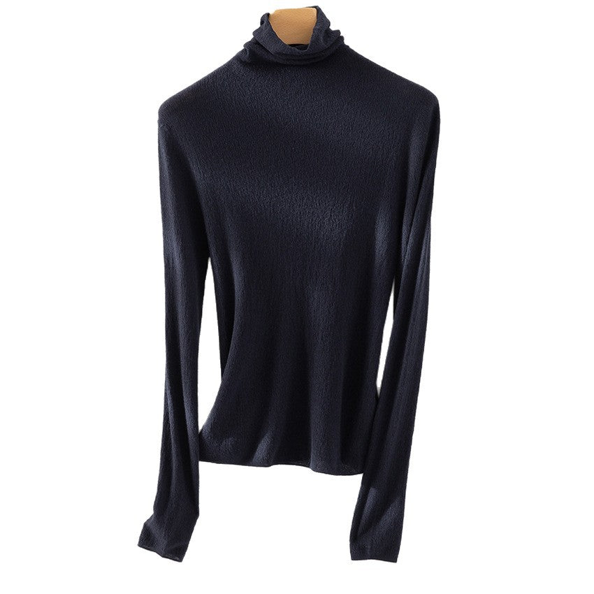 Damen Feiner ultraleichter Rollkragenpullover aus Stretch‑Feinstrick Drune