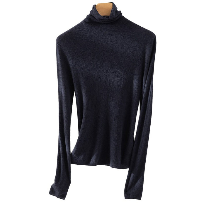 Damen Feiner ultraleichter Rollkragenpullover aus Stretch‑Feinstrick Drune