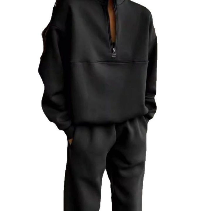 Damen nan weiches Lounge-Set mit weitem Sweatpullover und taillenhoher Jogginghose Drune