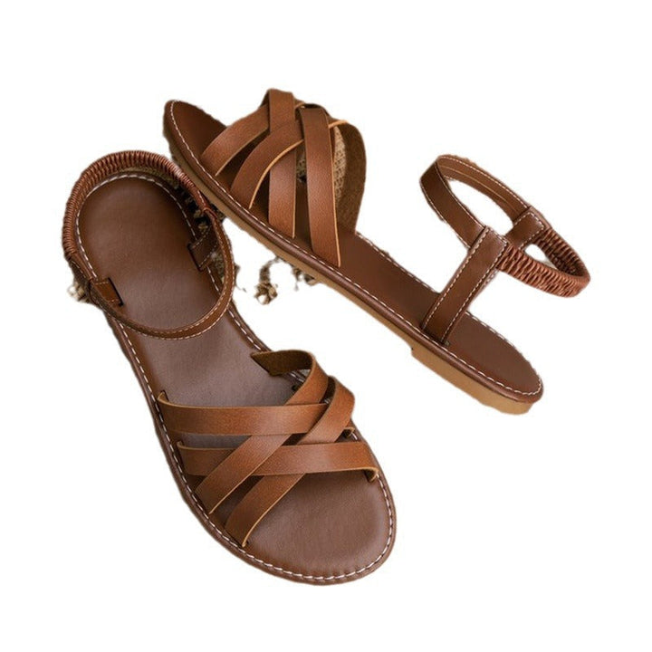 Damen Modische Sandalen mit verstellbaren Riemen und komfortabler Sohle Drune
