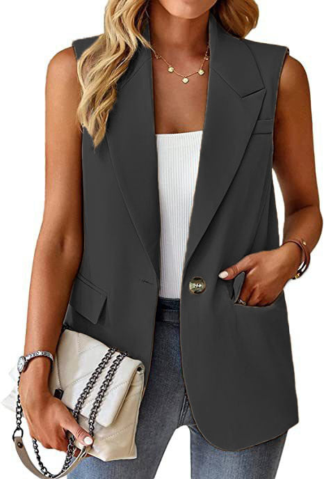 Damen Stylischer Blazer-Weste Drune