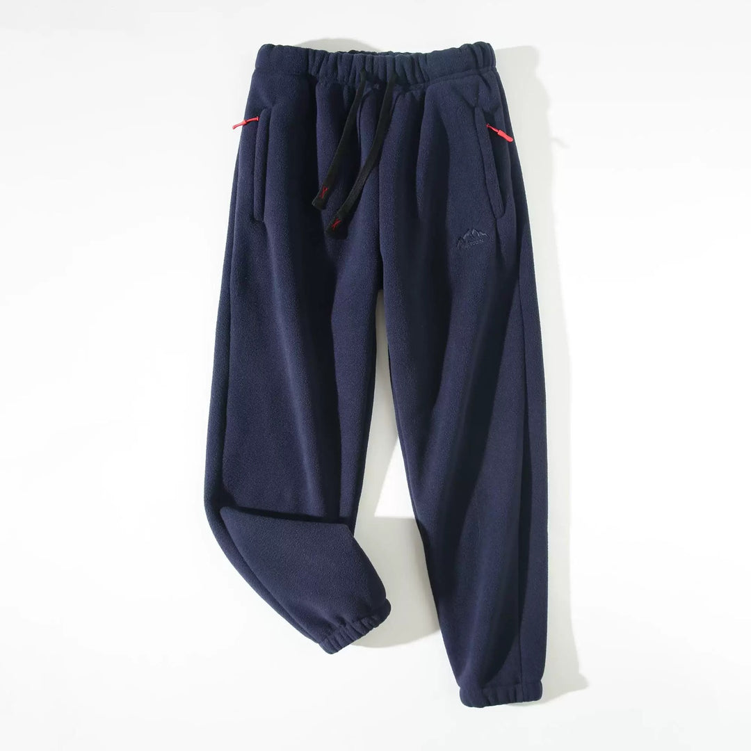 Damen Fließende Fleece-Hose mit verstellbarem Bund Drune