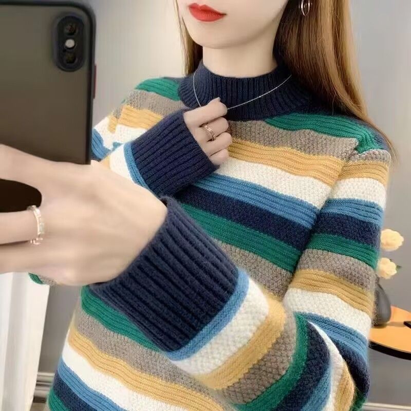 Damen Gemütlicher und stylischer Pullover mit Strukturmuster Drune